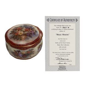 Lena Liu Ardleigh-Elliott Music Box Magic Makers 1995 Waltz of the Flowers COA